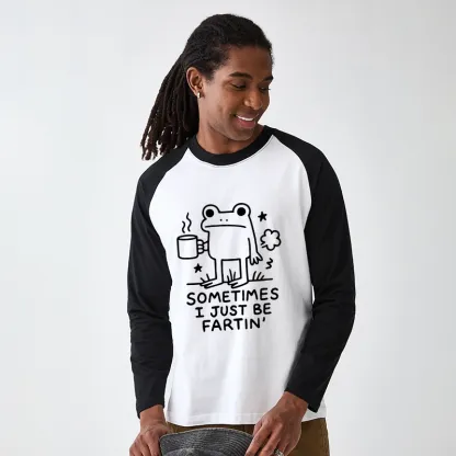 Tokyo-Tiger Sometimes A Frog Just Needs To Fart Raglan Long Sleeve T-shirt