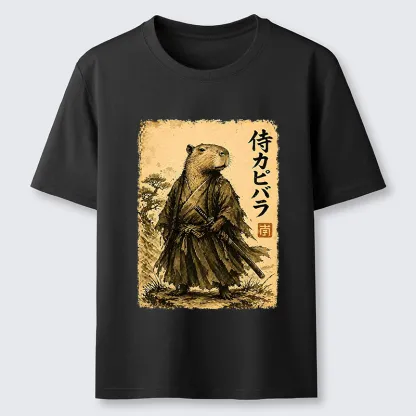 Tokyo-Tiger Japanese Samurai Capybara Classic T-Shirt
