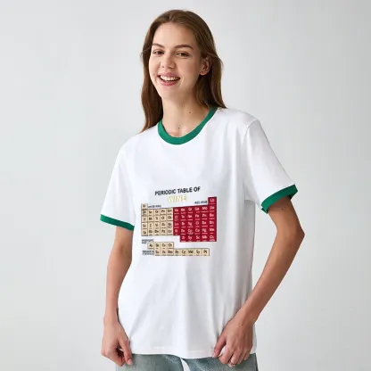 Tokyo-Tiger Table of Elements of Wine Trim T-Shirt