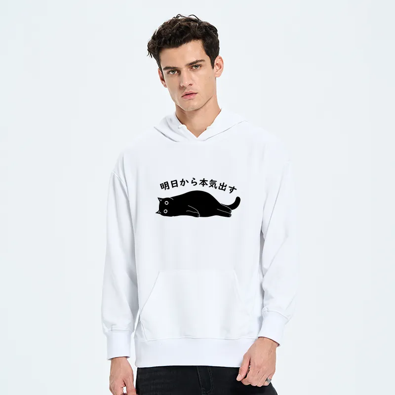 Tokyo-Tiger I'm Going To Get Serious Tomorrow Classic Hoodie