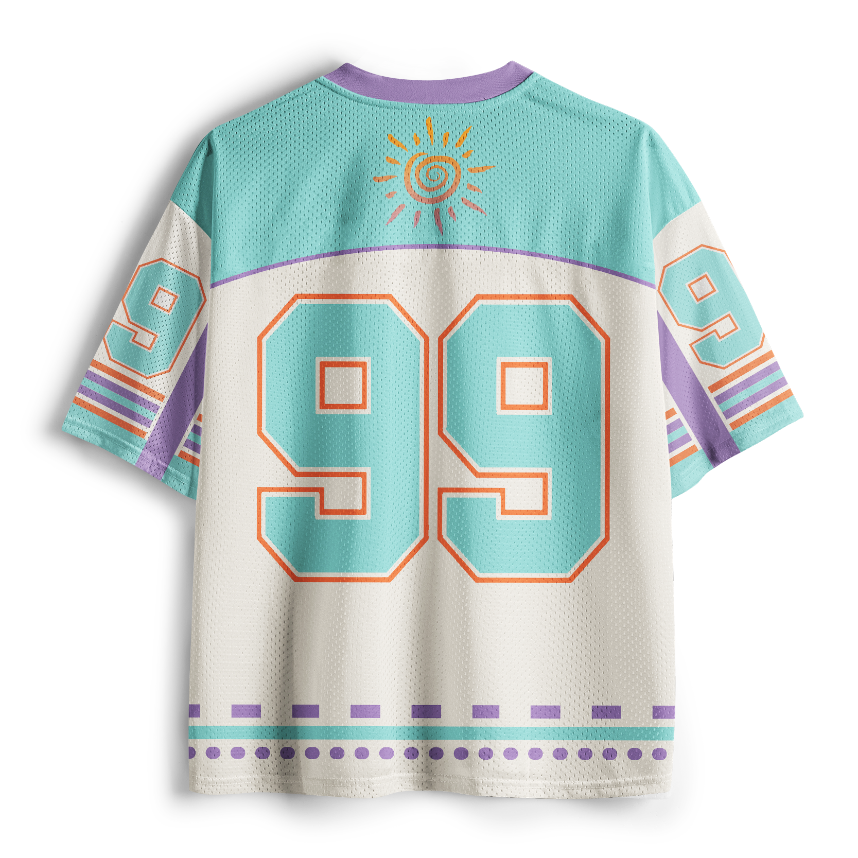 Tokyo-Tiger Grumpy But Cute Floral Mesh Jersey