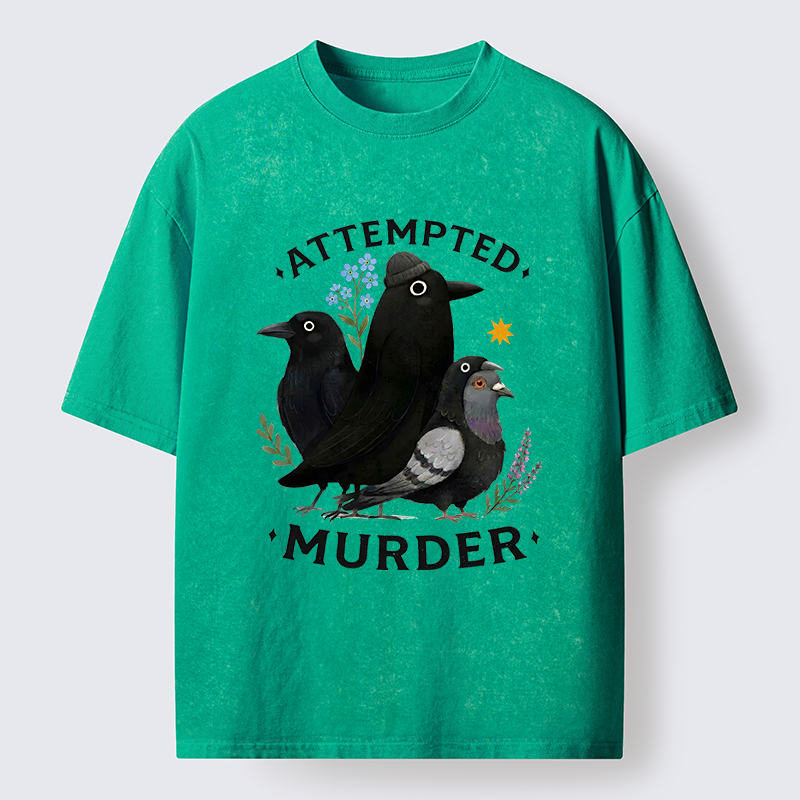 Tokyo-Tiger Funny Crow Squad Meme Washed T-Shirt