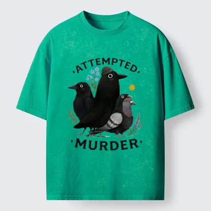Tokyo-Tiger Funny Crow Squad Meme Washed T-Shirt
