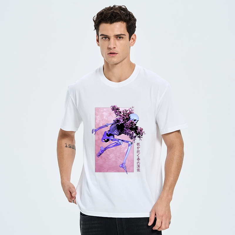 Tokyo-Tiger Dark Floral Bones Classic T-Shirt