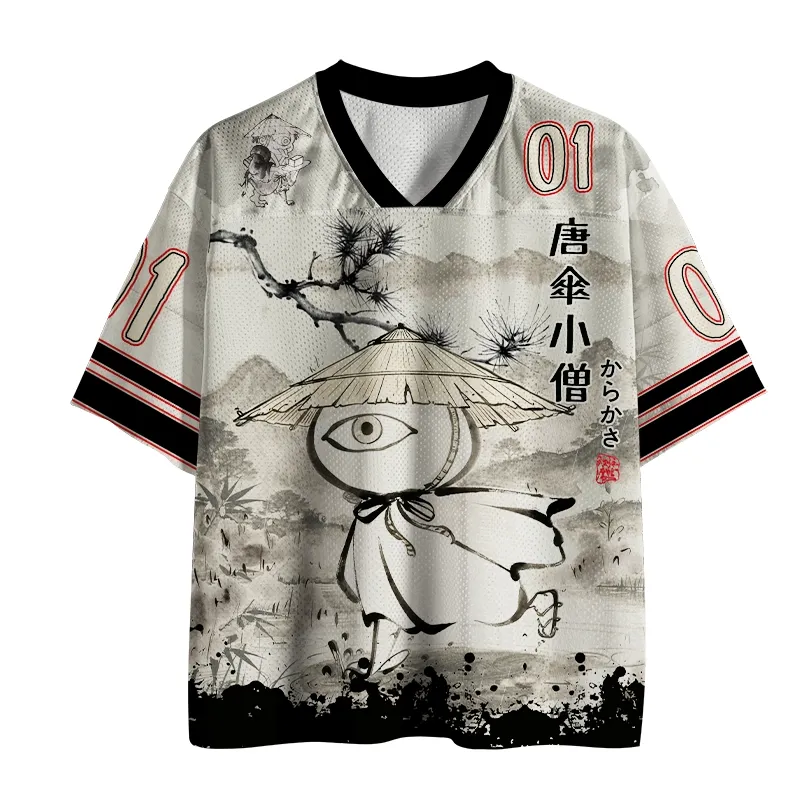 Tokyo-Tiger Japanese Yokai Kawaii Mesh Jersey