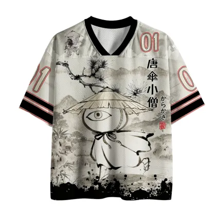 Tokyo-Tiger Japanese Yokai Kawaii Mesh Jersey
