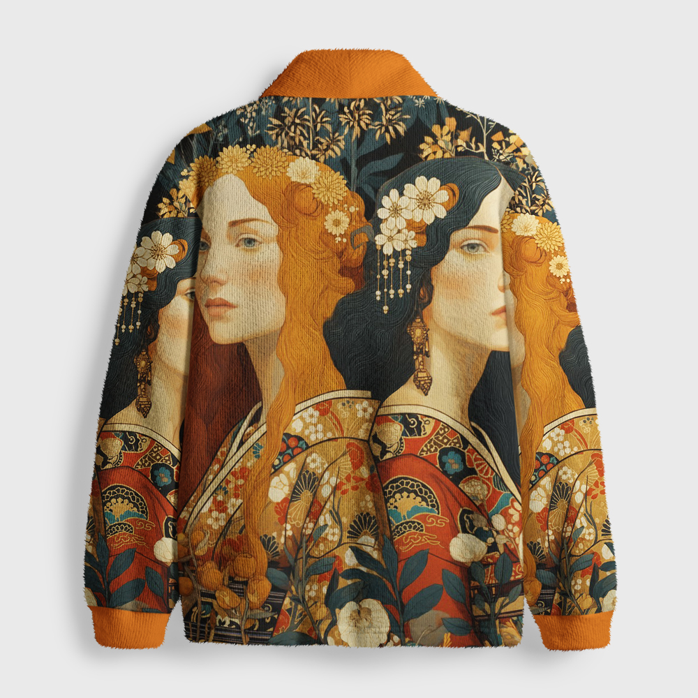 Tokyo-Tiger Daughters Of The Quiet Garden Shawl Collar Cardigan