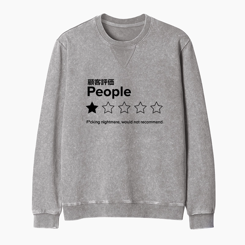 Tokyo-Tiger Evaluation People Washed Terry Sweatshirt
