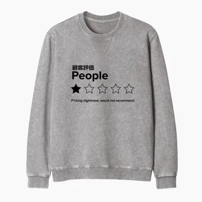 Tokyo-Tiger Evaluation People Washed Terry Sweatshirt