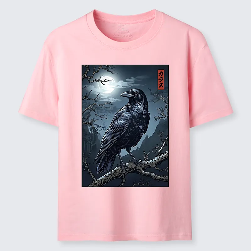 Tokyo-Tiger Full Moon Crow Vibe Classic T-Shirt