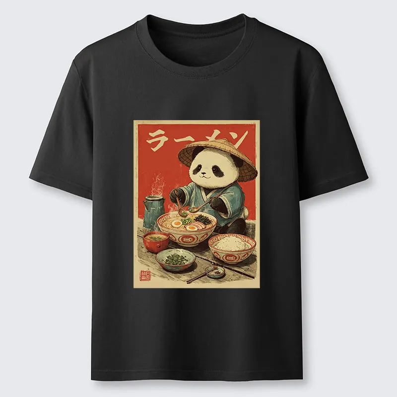Tokyo-Tiger Panda Enjoying Ramen Classic T-Shirt
