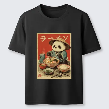 Tokyo-Tiger Panda Enjoying Ramen Classic T-Shirt