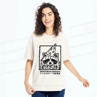 Tokyo-Tiger Cute Destroyer Washed T-Shirt