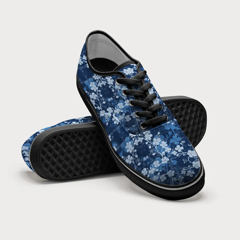 Tokyo-Tiger Midnight Blossoms Canvas Shoes