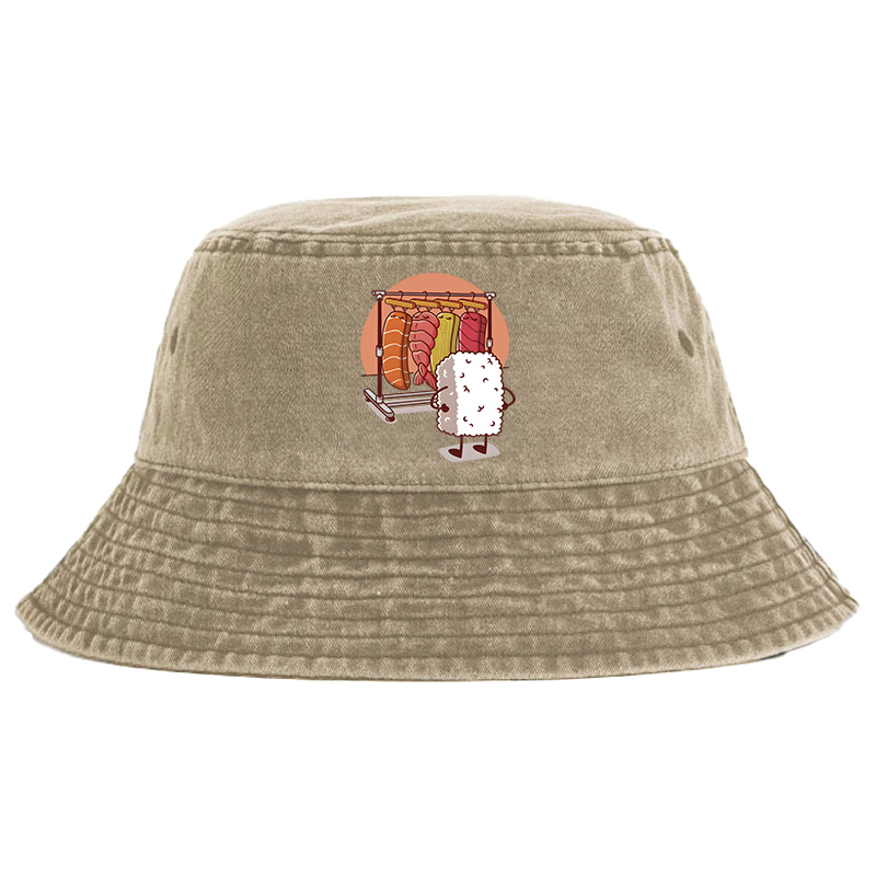 Tokyo-Tiger Which One Should I Wear Today Washed Bucket Hat