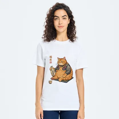 Tokyo-Tiger Traditional Japanese Cat Sake Classic T-Shirt