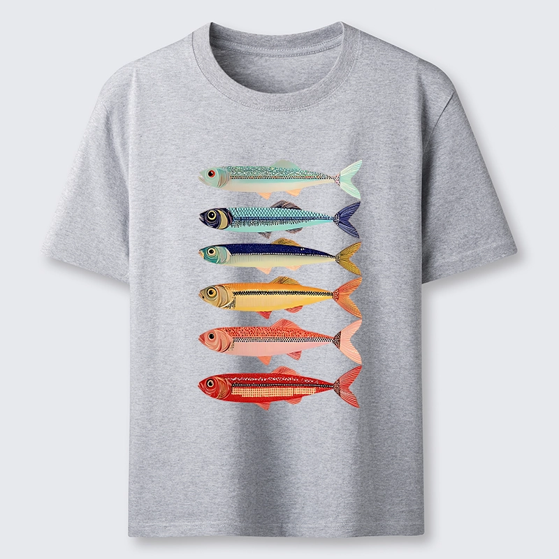 Tokyo-Tiger Colorful Fish Stack Classic T-Shirt
