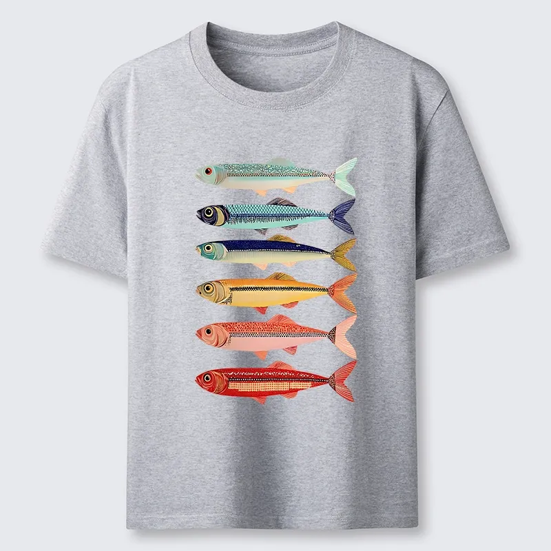 Tokyo-Tiger Colorful Fish Stack Classic T-Shirt