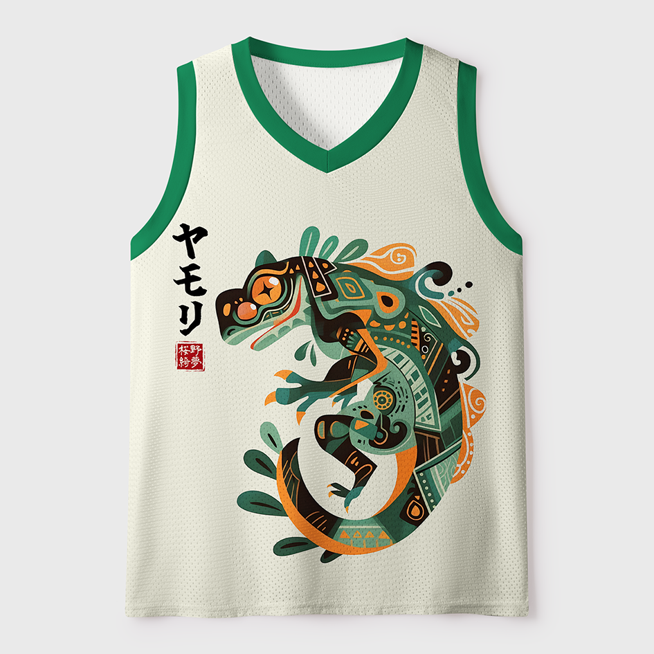 Tokyo-Tiger Mystic Gecko Totem Mesh Tank Top Sale