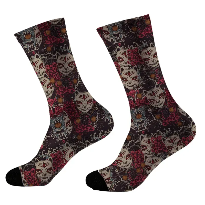 Tokyo-Tiger Japanese Fox Mask Socks Sale
