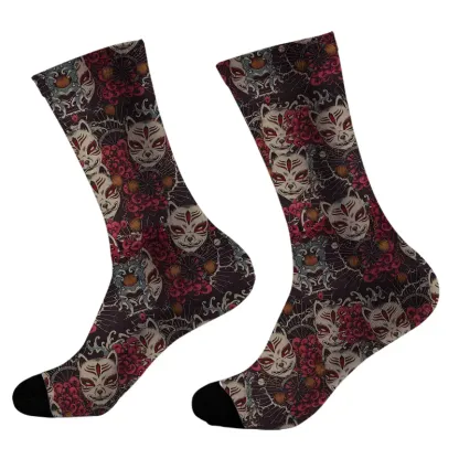 Tokyo-Tiger Japanese Fox Mask Socks