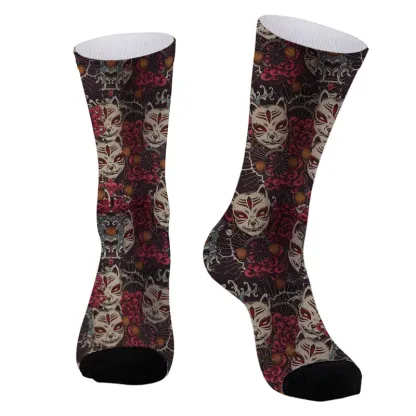 Tokyo-Tiger Japanese Fox Mask Socks
