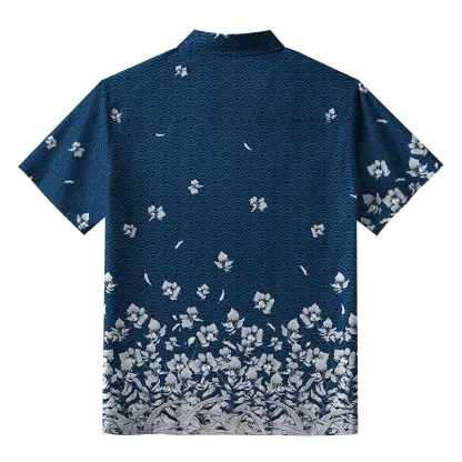 Tokyo-Tiger Falling Petals Aloha Hawaiian Shirt