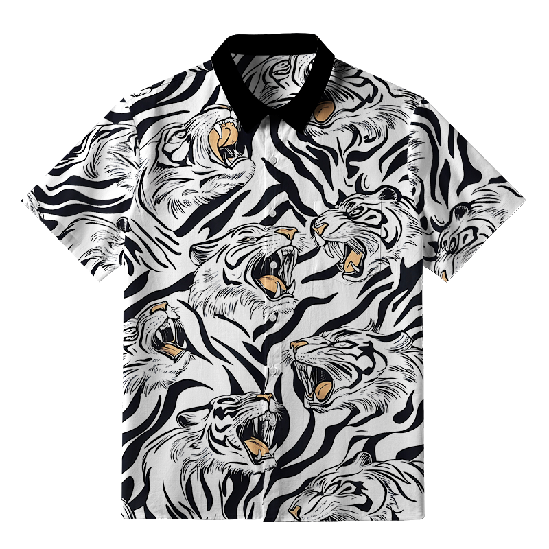Tokyo-Tiger Roaring Tiger Button-up Shirt