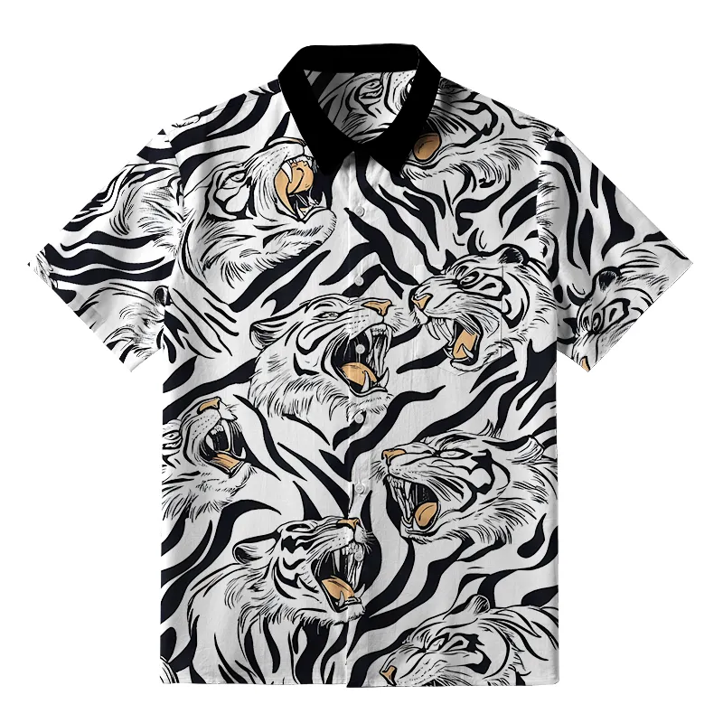 Tokyo-Tiger Roaring Tiger Button-up Shirt