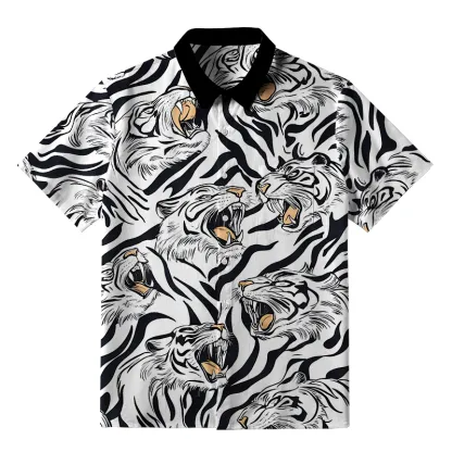 Tokyo-Tiger Roaring Tiger Button-up Shirt