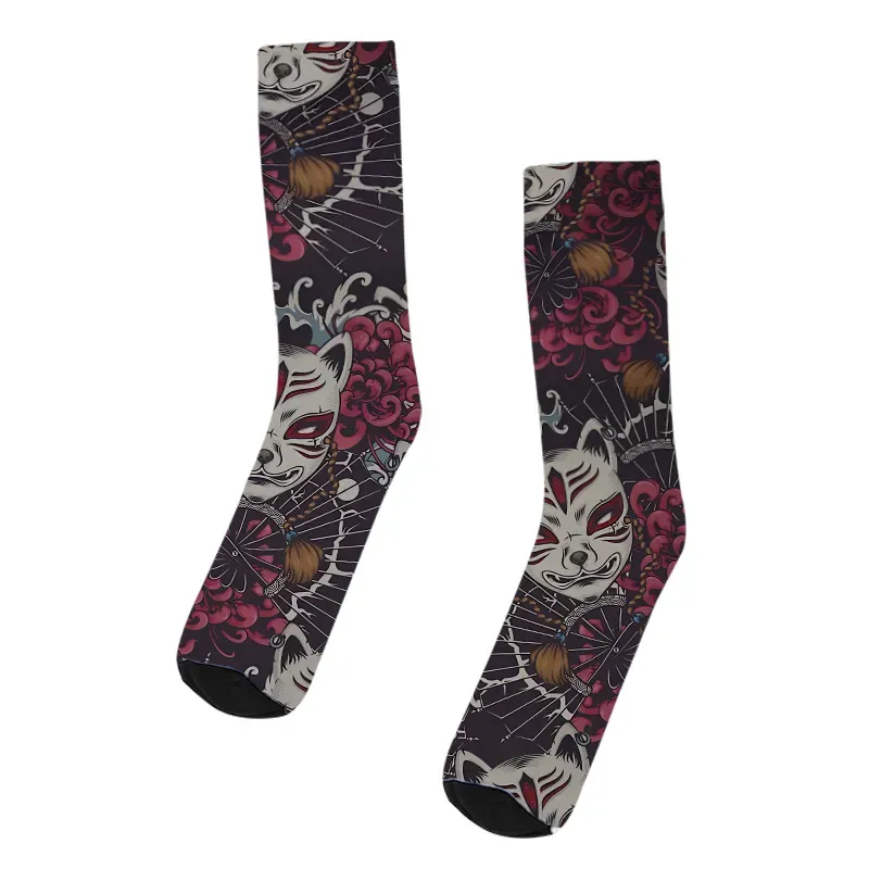 Tokyo-Tiger Fox Mask Socks