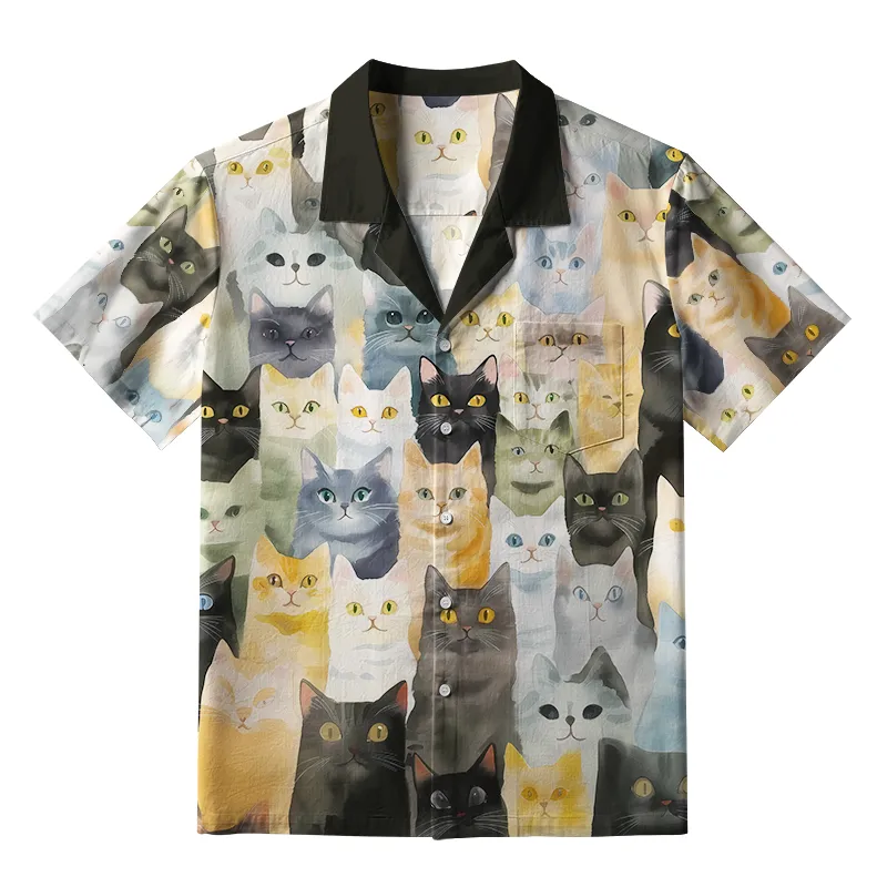 Tokyo-Tiger Adorable Cats Aloha Hawaiian Shirt