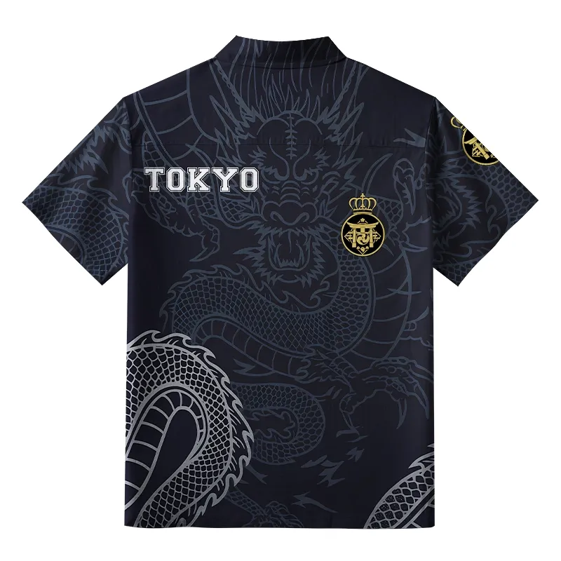 Tokyo-Tiger Rise Of The Dragon Button-up Shirt