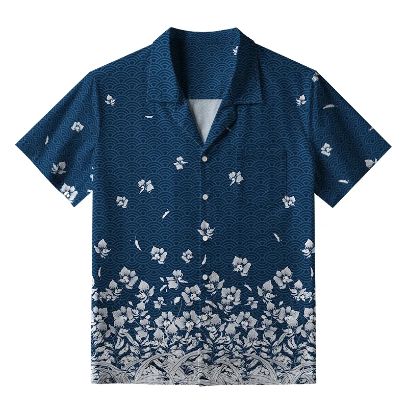 Tokyo-Tiger Falling Petals Aloha Hawaiian Shirt Sale