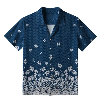Tokyo-Tiger Falling Petals Aloha Hawaiian Shirt