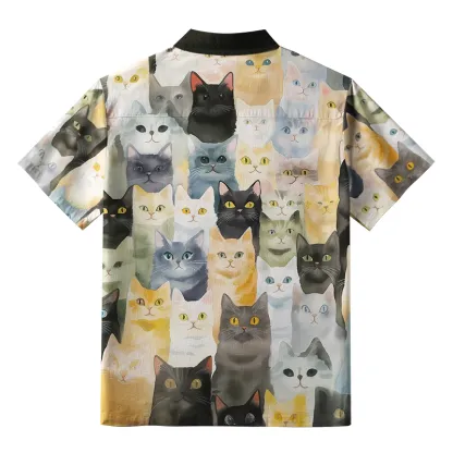 Tokyo-Tiger Adorable Cats Aloha Hawaiian Shirt