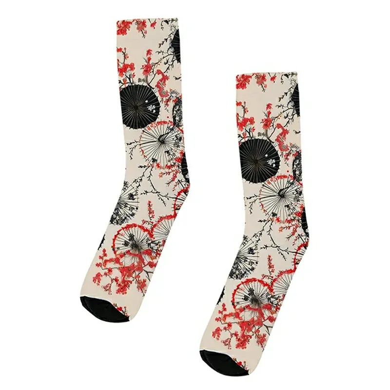 Tokyo-Tiger Japanese Oil Paper Umbrella Socks