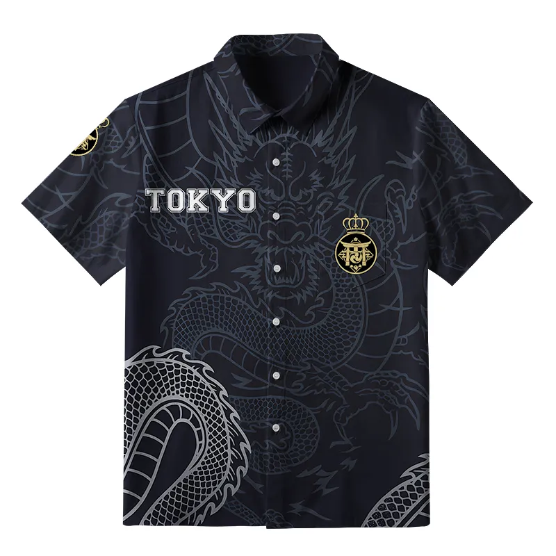 Tokyo-Tiger Rise Of The Dragon Button-up Shirt