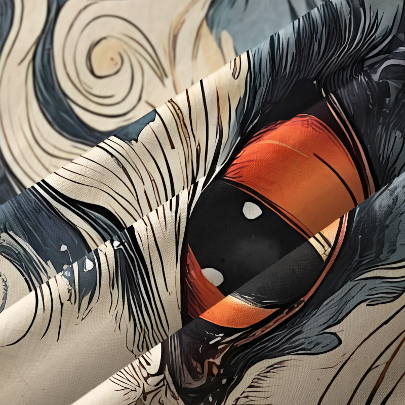 Tokyo-Tiger Mysterious Cat's Gaze Button-up Shirt