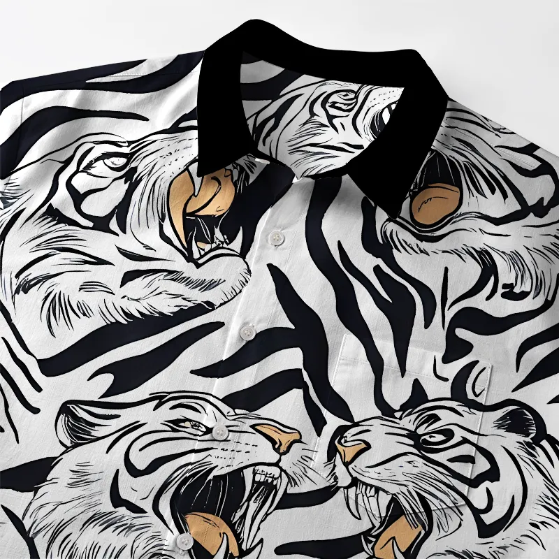 Tokyo-Tiger Roaring Tiger Button-up Shirt