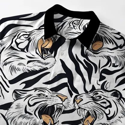 Tokyo-Tiger Roaring Tiger Button-up Shirt