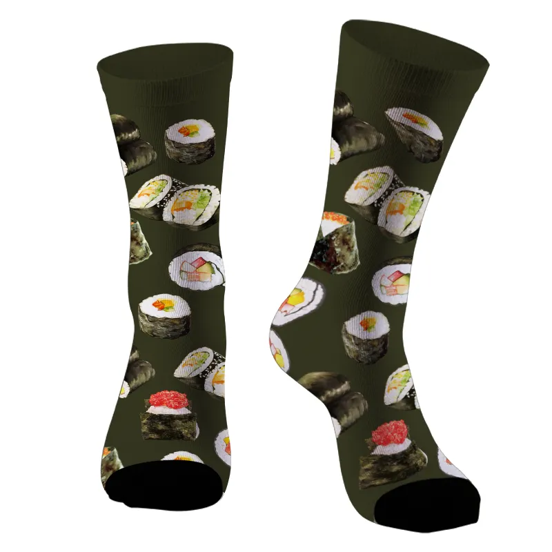 Tokyo-Tiger Sushi Print Socks