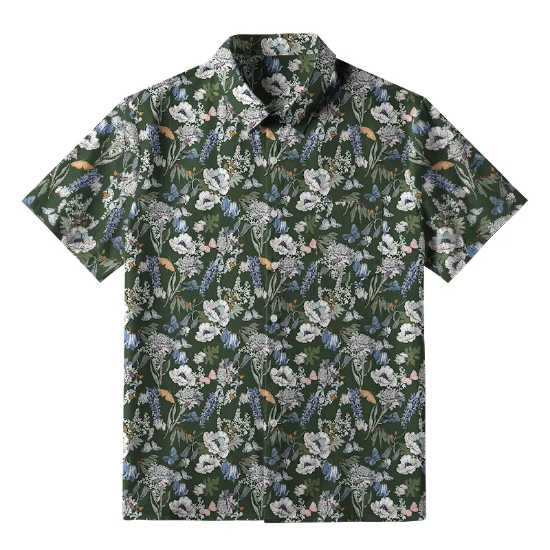 Tokyo-Tiger Garden Blooms Button-up Shirt Sale