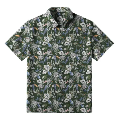 Tokyo-Tiger Garden Blooms Button-up Shirt
