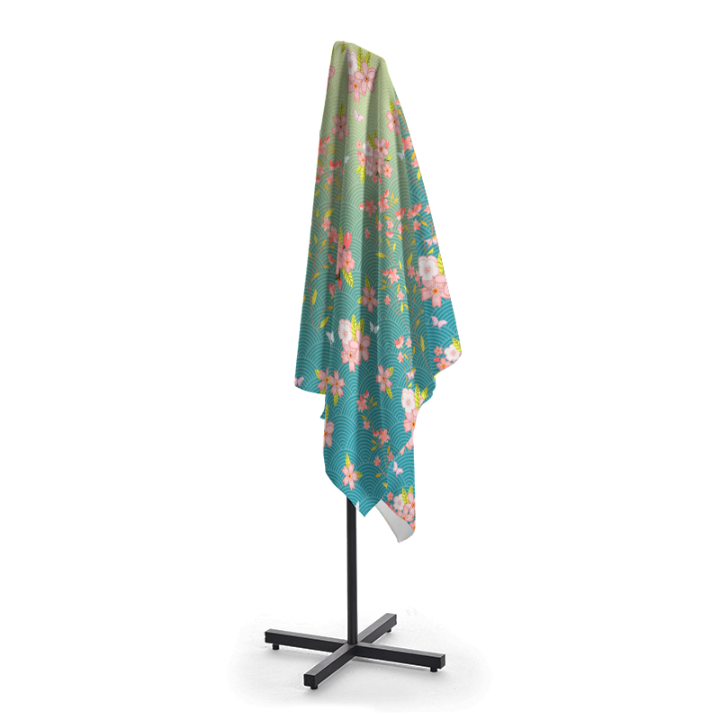 Tokyo-Tiger Sakura Blossom Waves Beach Towel
