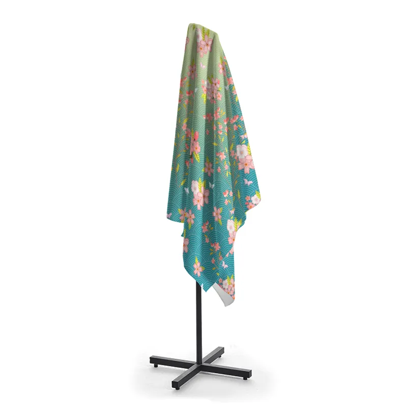 Tokyo-Tiger Sakura Blossom Waves Beach Towel
