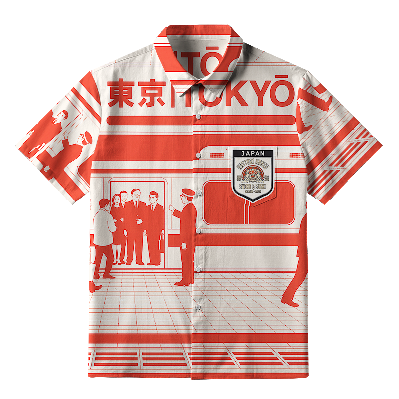 Tokyo-Tiger Tokyo Subway Chronicles Button-up Shirt