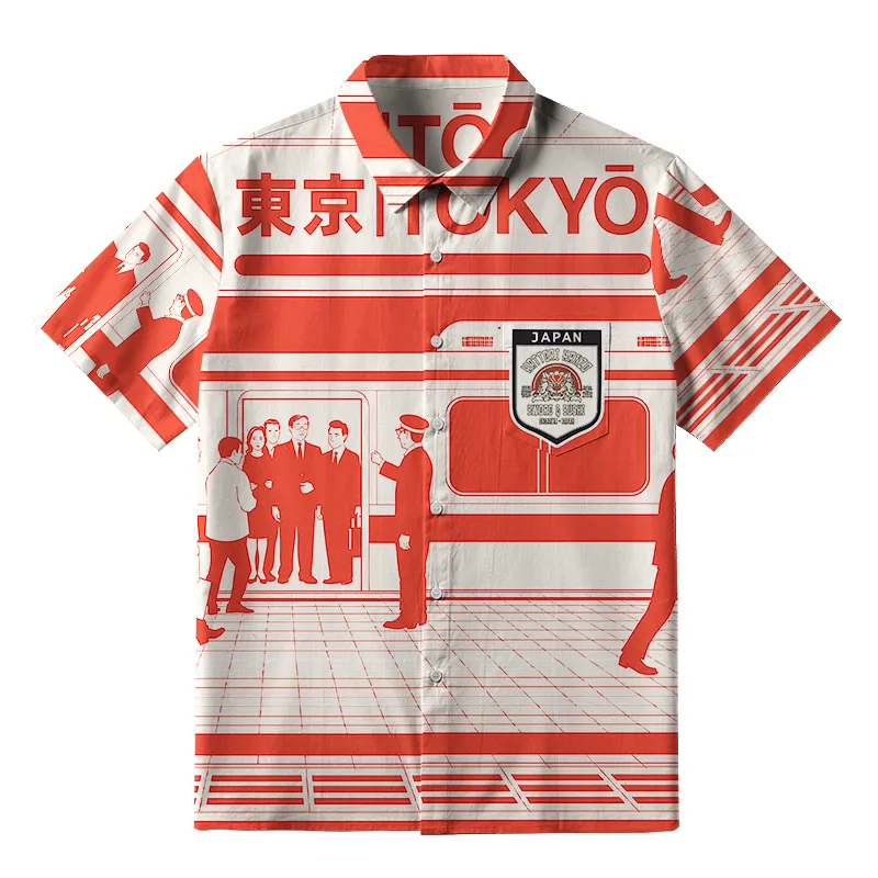 Tokyo-Tiger Tokyo Subway Chronicles Button-up Shirt