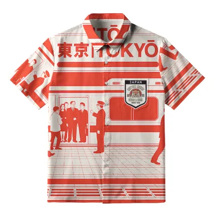 Tokyo-Tiger Tokyo Subway Chronicles Button-up Shirt