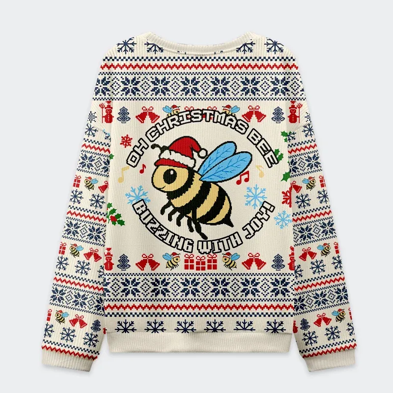 Tokyo-Tiger Christmas Bee Christmas Ugly Sweatshirt